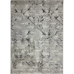 Flycarpets Vintage Vloerkleed - Joan - Voor binnen - Kleur: Zilver / Afmeting: 120x170 cm