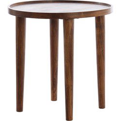 Light&living Bijzettafel Ø45x45 cm QIANO acacia hout bruin