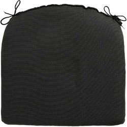 Zitkussen Rib zwart 46 cm x 48 cm (4 stuks)