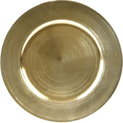 Borood plastic d33h1.5 cm goud