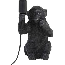 Light & Living - tafellamp - Monkey - zwart - kunststof - nachtkastlamp - E27 - 1851620