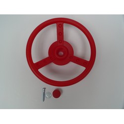 Kunststofflenker Durchmesser 300x81 mm inkl. Schrauben rot - Hermic