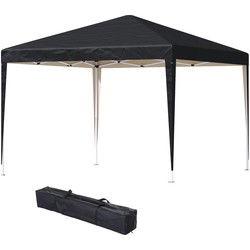 4goodz Outsunny Partytent 295x295 m - Zonder Zijwanden - Zwart