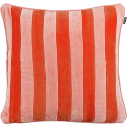 In The Mood Collection Clair Sierkussen - L45 x B45 x H10 cm - Katoenfluweel - Roze, Rood