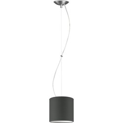 Moderne hanglamp Bling - antraciet - verlichtingspendel Deluxe inclusief lampenkap 16/16/15cm - pendel lengte 100 cm - geschikt voor E27 LED lamp - Pendellamp geschikt voor woonkamer, slaapkamer, keuken