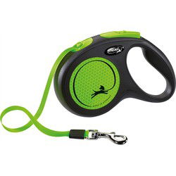 FLEXI ROLLIJN NEW NEON TAPE ZWART / NEON GROEN M 5 MTR TOT 25 KG