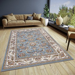 Klassiek vloerkleed - Reni Tuquoise/Crème - 80 X 240 CM