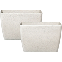 Beliani BARIS - Plantenbak voor buiten-Beige-Klei-vezelmengsel