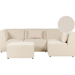 Beliani LEMVIG - Modulaire Sofa-Beige-Corduroy