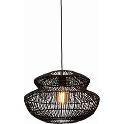 Hanglamp Zanzibar - Rotan Zwart - Ø40x30cm