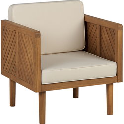 BARATTI  - Tuinstoel - Lichtbeige - Acaciahout