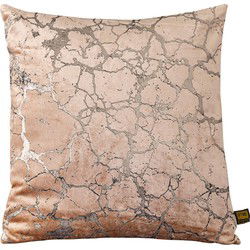 PTMD Sierkussen Kyleen - 50x3x50 cm - Fluweel - Goud