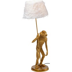 Kare Tafellamp Animal Standing Monkey Gold 51cm