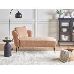 Beliani ARTHEZE - Chaise longue-Bruin-Bouclé