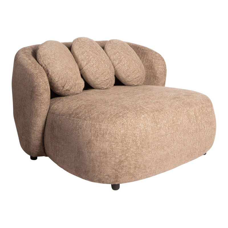 PTMD Aphrodite Taupe Loveseat Legacy 3 Mink Fabric - 
