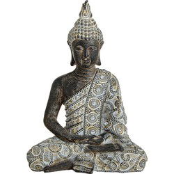 Boeddha van poly, B17 x D10 x H24 cm