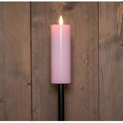 Solar Fakkel Op Steker Licht Roze - Anna's Collection
