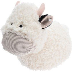 H&S Collection Deurstopper - koe - wit - 27x17x18 cm - dieren - Deurstoppers