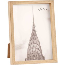 Kunststof fotolijst met hout look geschikt voor een foto van 15 x 20 cm - Fotolijsten