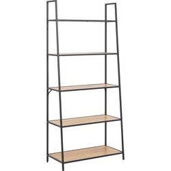 Boekenkast - Naturel - 77x36x174,5cm - Varven
