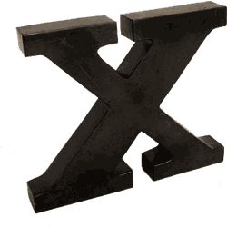 IJzeren letter X