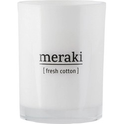Meraki Geurkaars Fresh Cotton wit groot