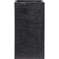 DION - Plantenbak - Zwart - 40 cm - Klei-vezelmengsel