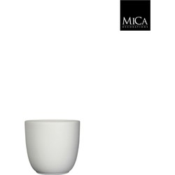 Tusca pot rond wit mat h13xd13,5 cm