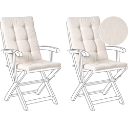 Beliani MAUI PREMIUM - Zitkussen-Beige-Polyester