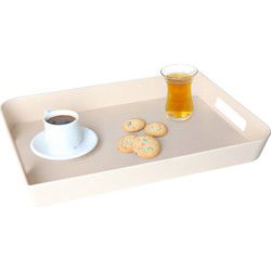 5Five - Dienblad - met handvatten - creme wit - 45 x 30 cm - Dienbladen