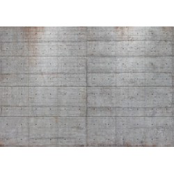 Komar fotobehang Concrete Blocks grijs - 368 x 254 cm - 611031