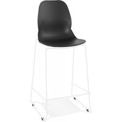 Halfhoge snackkruk BERLIN 515x52x101 cm Zwart
