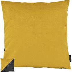 Velvet 2 Tone - Yellow / Black | 45 x 45 cm | Kussenhoes | Velvet/Polyester