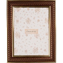 Clayre & Eef Fotolijst 13x18 cm Bruin Kunststof Glas