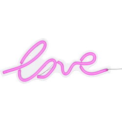 Luca Lighting Neonverlichting Love - L45 x B17,5 cm - Roze