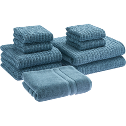 Beliani ATAI - Handdoek-Blauw-Katoen