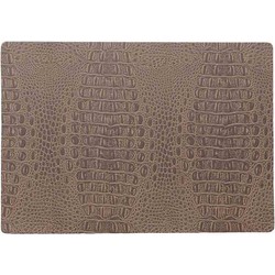 Stevige luxe Tafel placemats Coko bruin 30 x 43 cm - Placemats