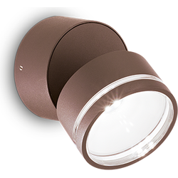Ideal Lux - Omega round - Wandlamp - Metaal - LED - Bruin