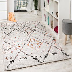 Laagpolig Gabbeh Vloerkleed - Creme - 160x230 cm