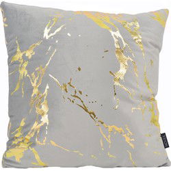 Metallic Marble Grey | 45 x 45 cm | Kussenhoes | Velvet/Polyester