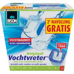 Bison vochtvreter / vochtvanger vochtmagneet 450 gram met extra navulling - Vochtopnemers