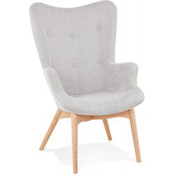 ROBY oorfauteuil 67x65x93 cm Grijs
