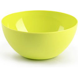 Plasticforte kommetjes/schaaltjes - dessert/ontbijt - kunststof - D17 x H8 cm - groen - Kommetjes