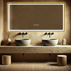 Lumoire Badkamerspiegel met Verlichting - Tron - 120CM Rechthoekig - Anti Condens Verwarming