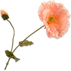 Kunst Klaproos roze 67 cm - Buitengewoon de Boet