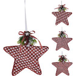 Xmas Star Foam 15 cm 3Ass Red