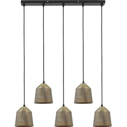 Light&living Hanglamp 5L 75x16x110 cm LILOU antiek brons