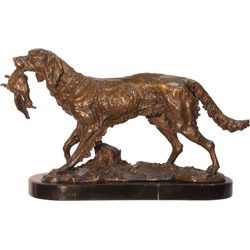 BRONZEN BEELD VAN EEN JACHTHOND