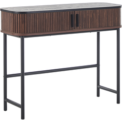 JOSE - Consoletafel - Donkere houtkleur - Vezelplaat