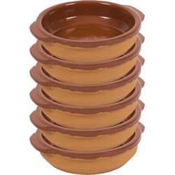 Gerimport Tapas schaaltje - 6x - San Sebastian - met handvat - 13 cm - Snack en tapasschalen